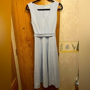 Calvin Klein Blue/ White Checkered Dress